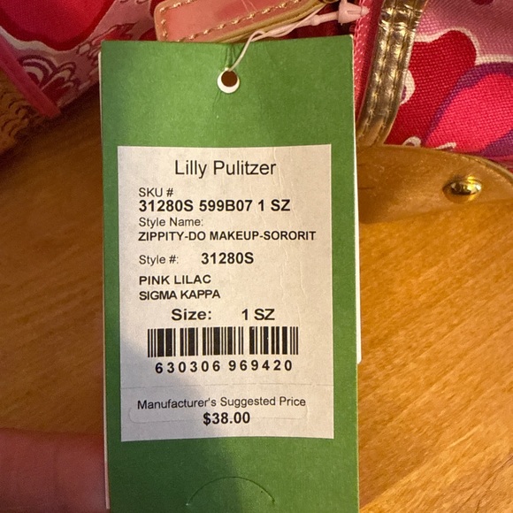 Lilly Pulitzer x Sigma Kappa Sorority Tote & Cosmetic Bag Set - NWT - Picture 2 of 7